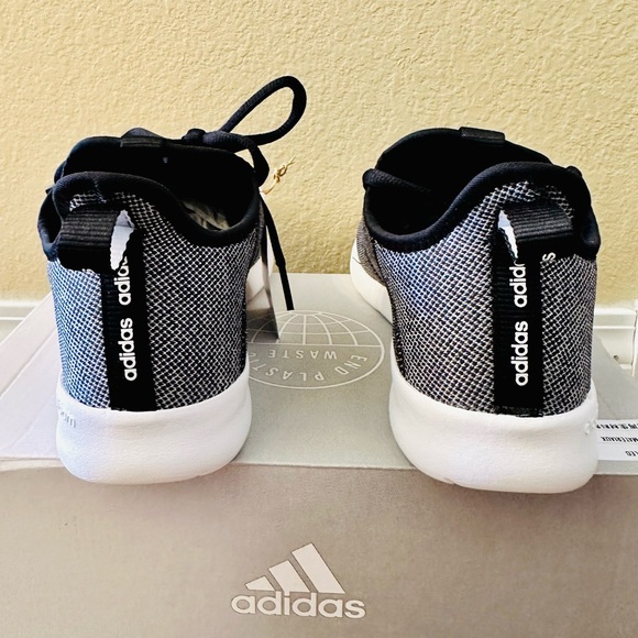 NEW! Adidas Women's CLOUDFOAM PURE 2.0 SHOES, Black/White Running Shoes - Picture 6 of 9